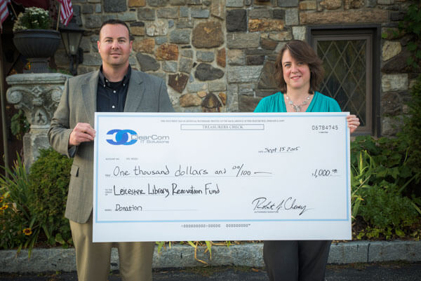ClearCom Donates to Leicester, MA Library