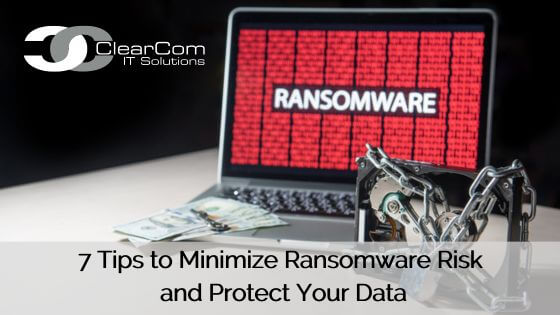 minimize ransomware risk