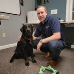 Chris and Kota - Bring your dog to work day