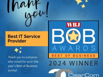 Thank you - WBJ Best of Business Award 2024