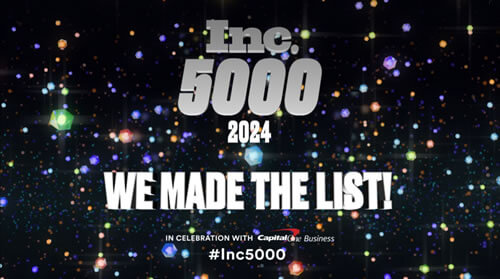Inc 5000 award winner 2204 and top tech innovator